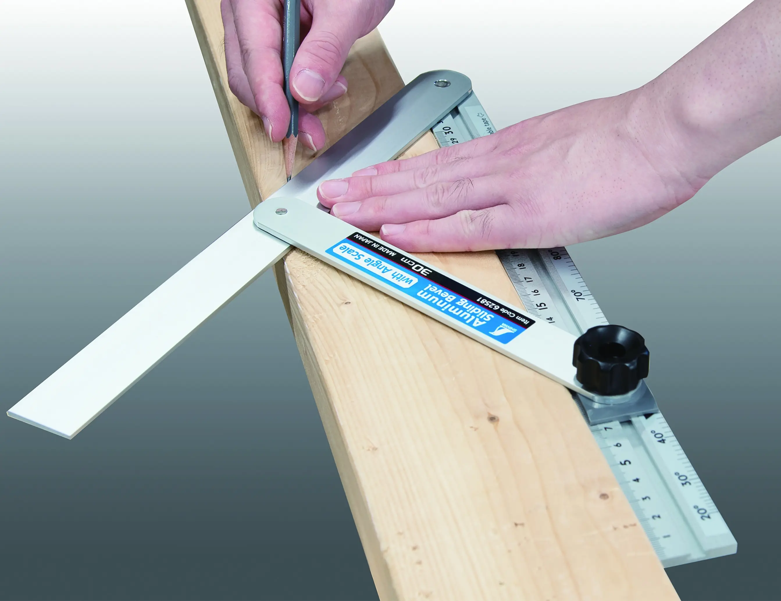 Fausse Équerre Coulissante en Aluminium 30cm SHINWA