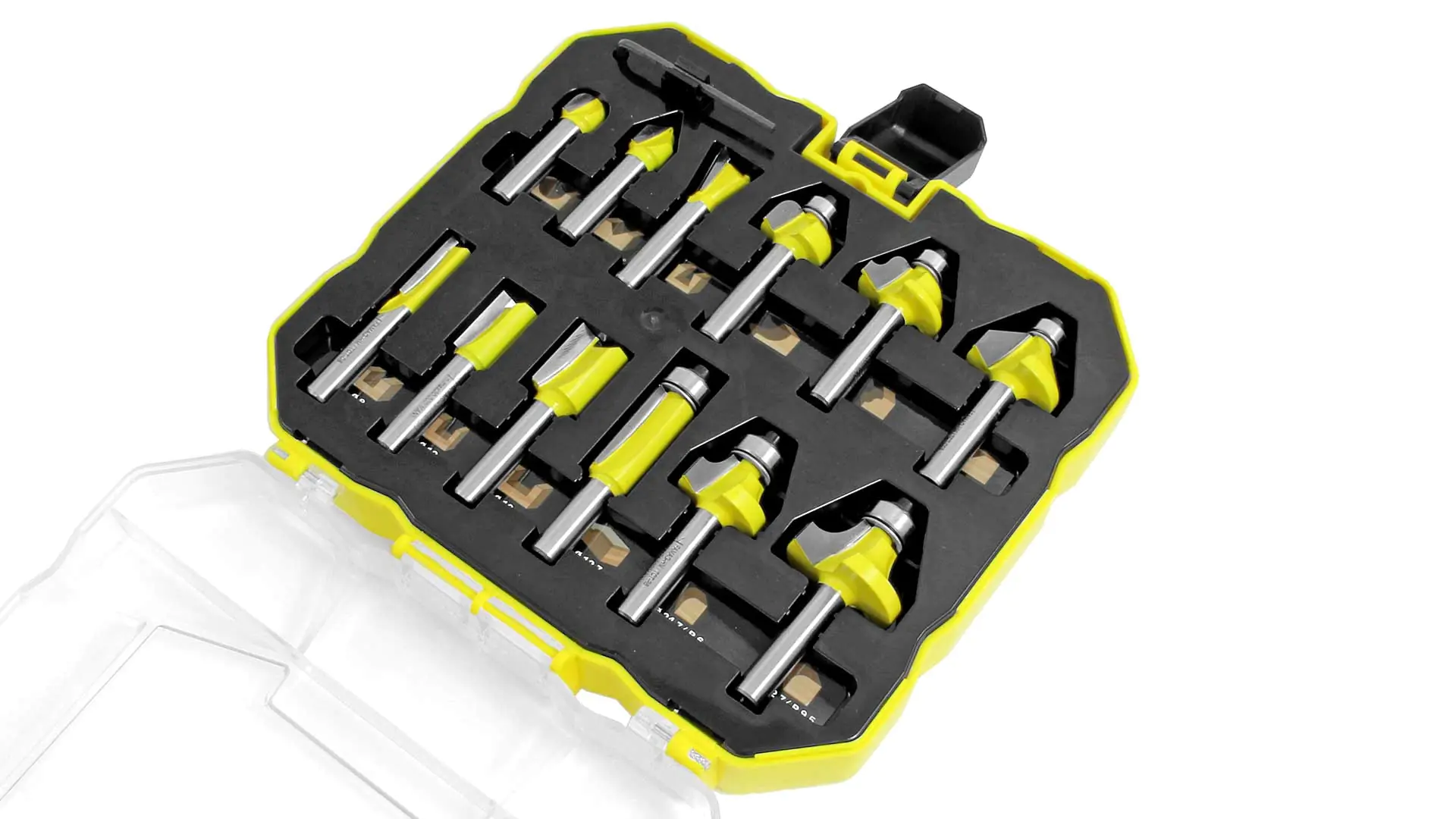 Set of 12 Router Bits in plastic Box Profi FAMAG Set of 12 Router Bits in plastic Box Profi FAMAG