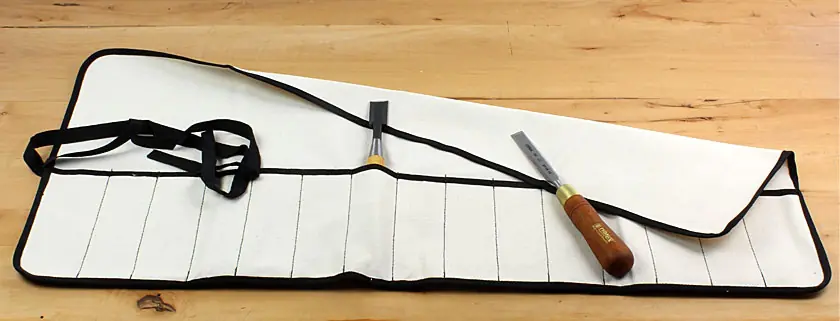 Rouleau Range outil en Toile de Coton avec 15 poches