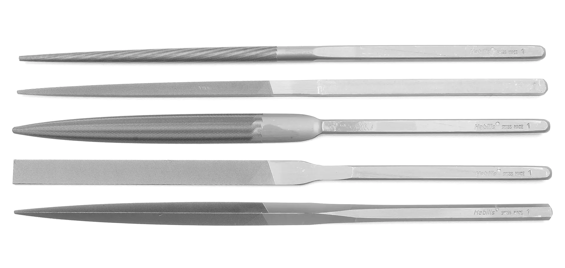 Lot de 5 Limes HABILIS Coupe Suisse 1