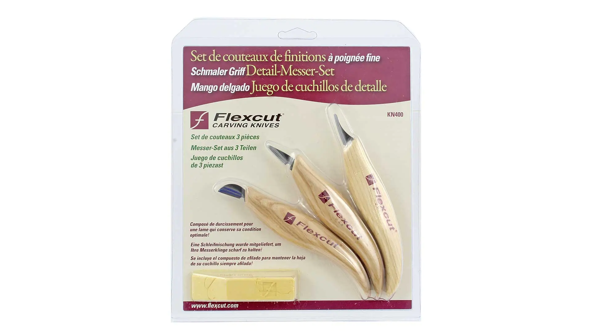 Ensemble de 3 Couteaux à Manche Fin FLEXCUT