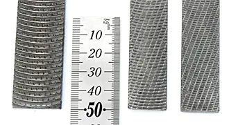Comparaison grossier, fin, extra fin
