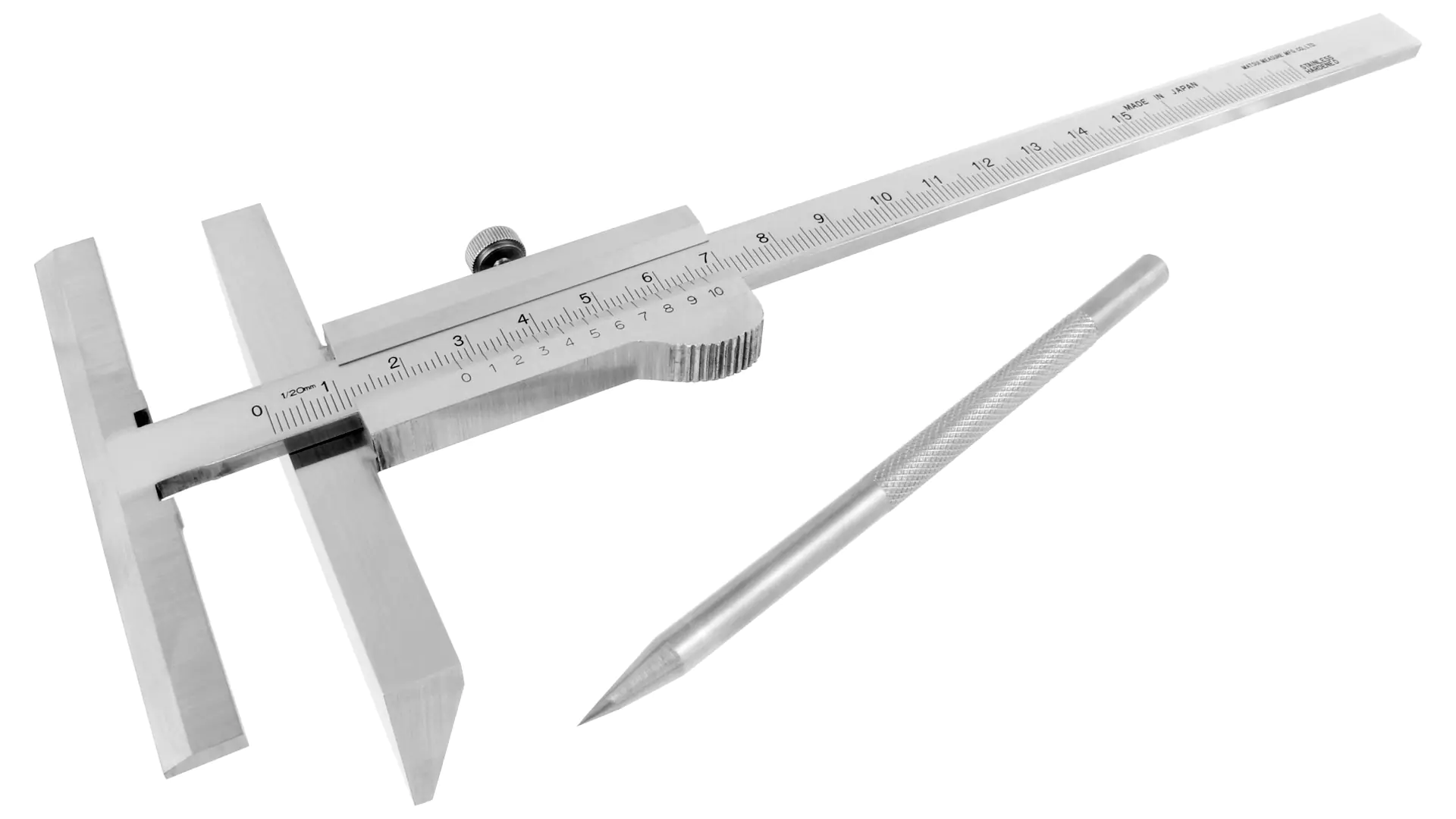 Jauge de Traçage Profondeur de Mesure 150 mm Longueur de la Barre de Référence 91 mm Profondeur de la Barre 33 mm MATSUI