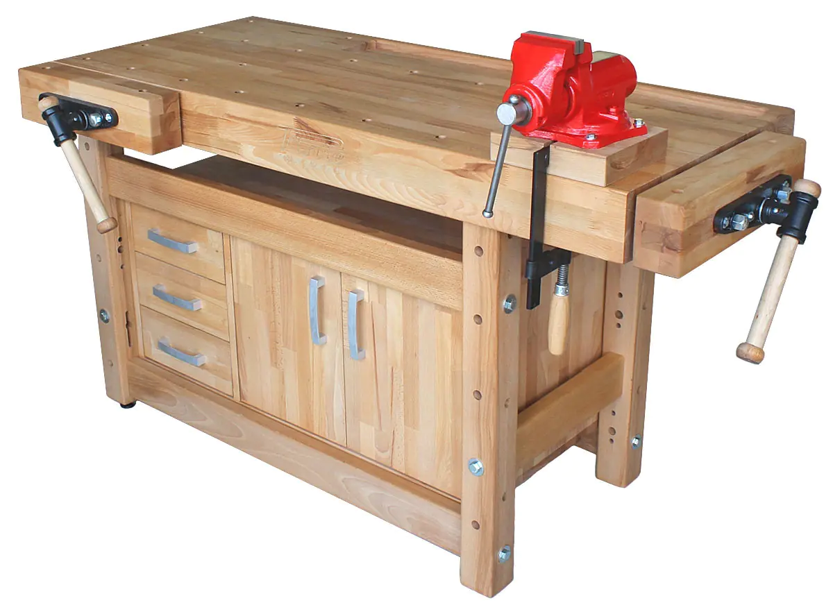Établi PROFI 1500 avec armoire et étau
