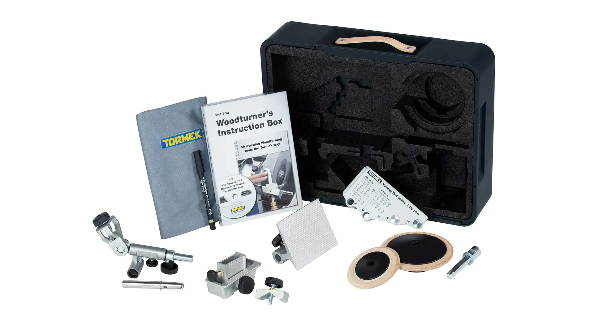 TNT-808 Kit Tormek du Tourneur sur Bois Comprenant le SVD-186 R, SVD-110, LA-120, TTS-100, SVS-50, MH-380, TNT-300, TC-800 + TNT-00
