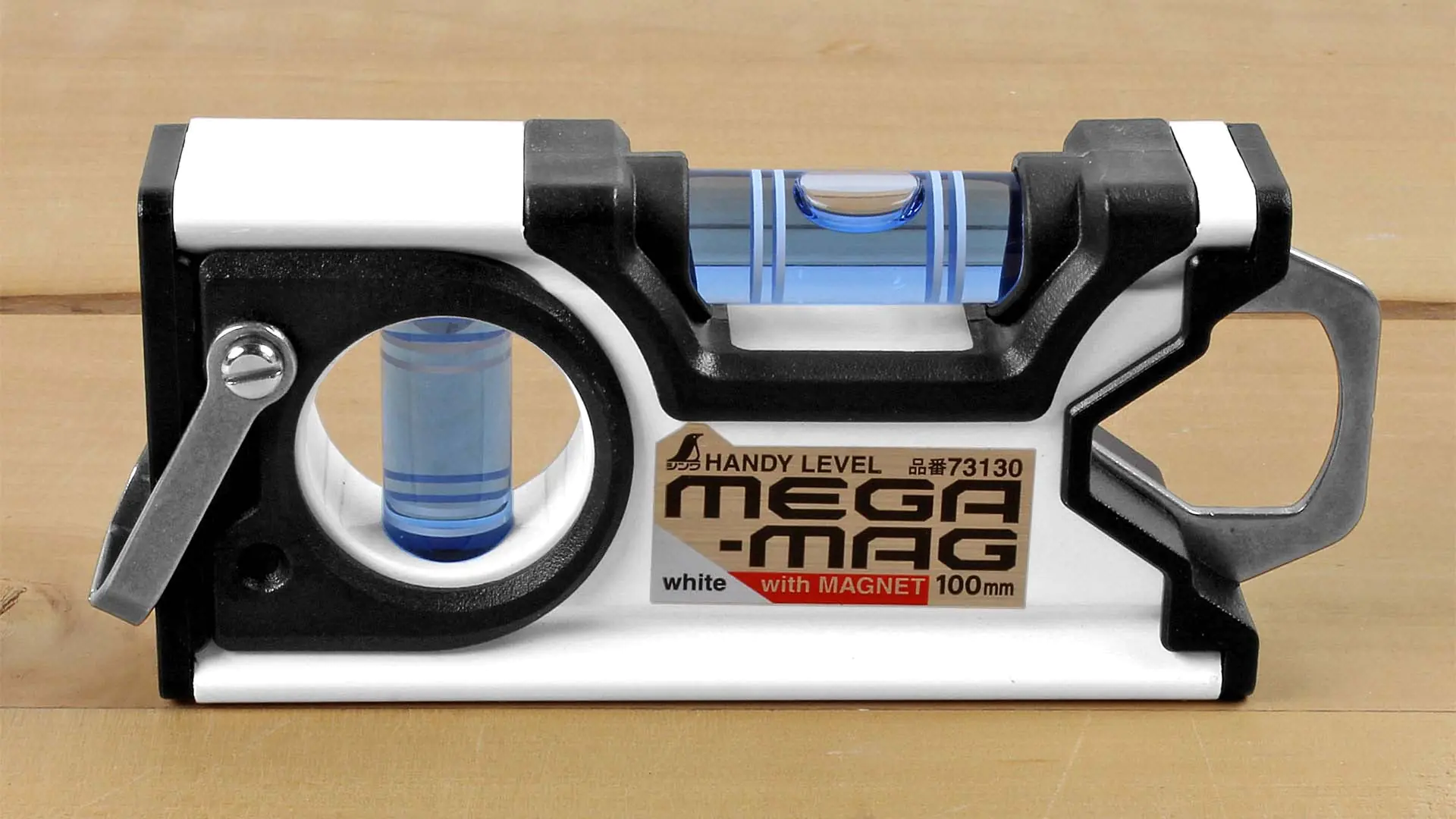 Niveau à Bulle Pratique MEGA-MAG avec Aimant et 2 Flacons Longueur = 100mm