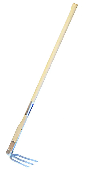 Houe Japonaise en Inox à 3 Griffes - Largeur de Lame 140 mm Longueur de Lame 230 mm Longueur de Manche 1200 mm