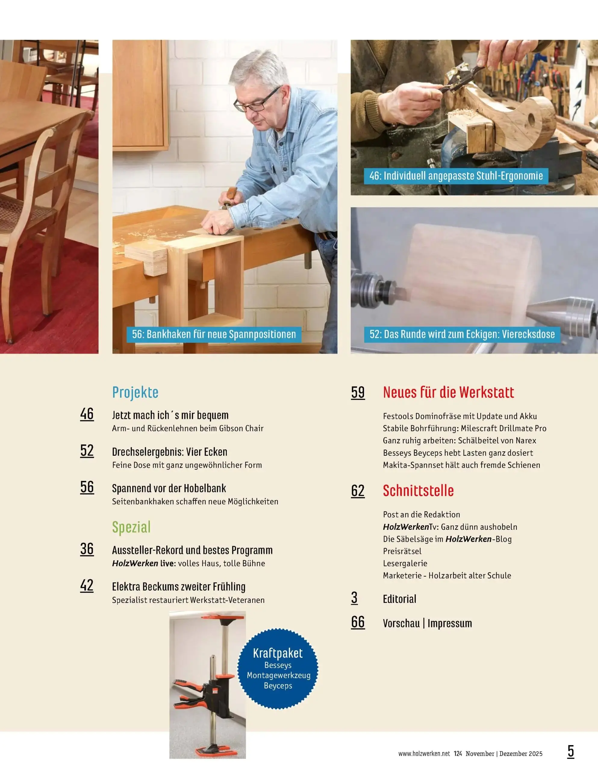 HolzWerken Ausgabe 124 November/Dezember 2025