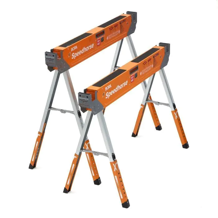Set de 2 Chevalets de travail réglable « Speedhorse XT » PM-4550 BORA