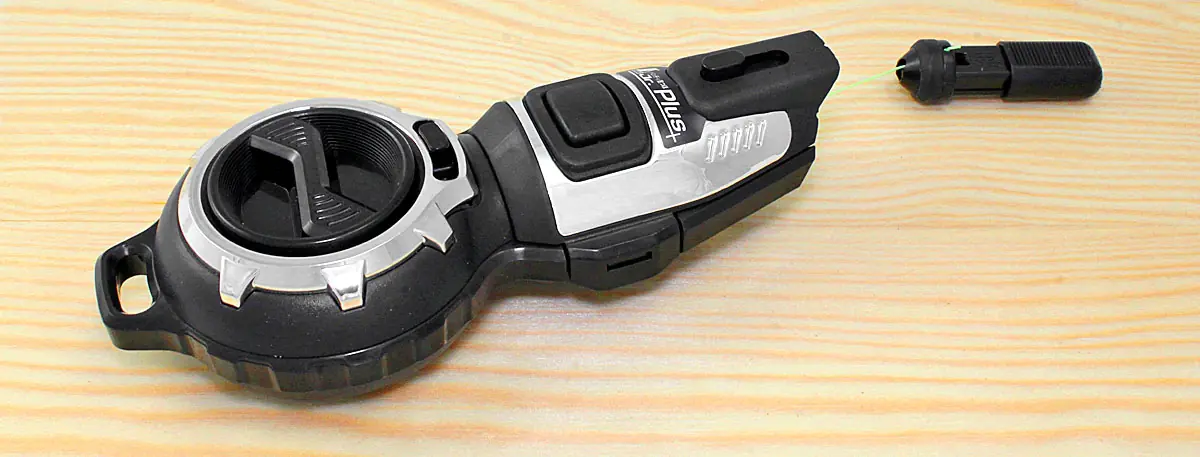 Fil de Marquage à l'Encre Junior Plus Noir Corde Fine avec Fonction de Rembobinage Automatique SHINWA Fil de Marquage à l'Encre Junior Plus Noir Corde Fine avec Fonction de Rembobinage Automatique SHINWA