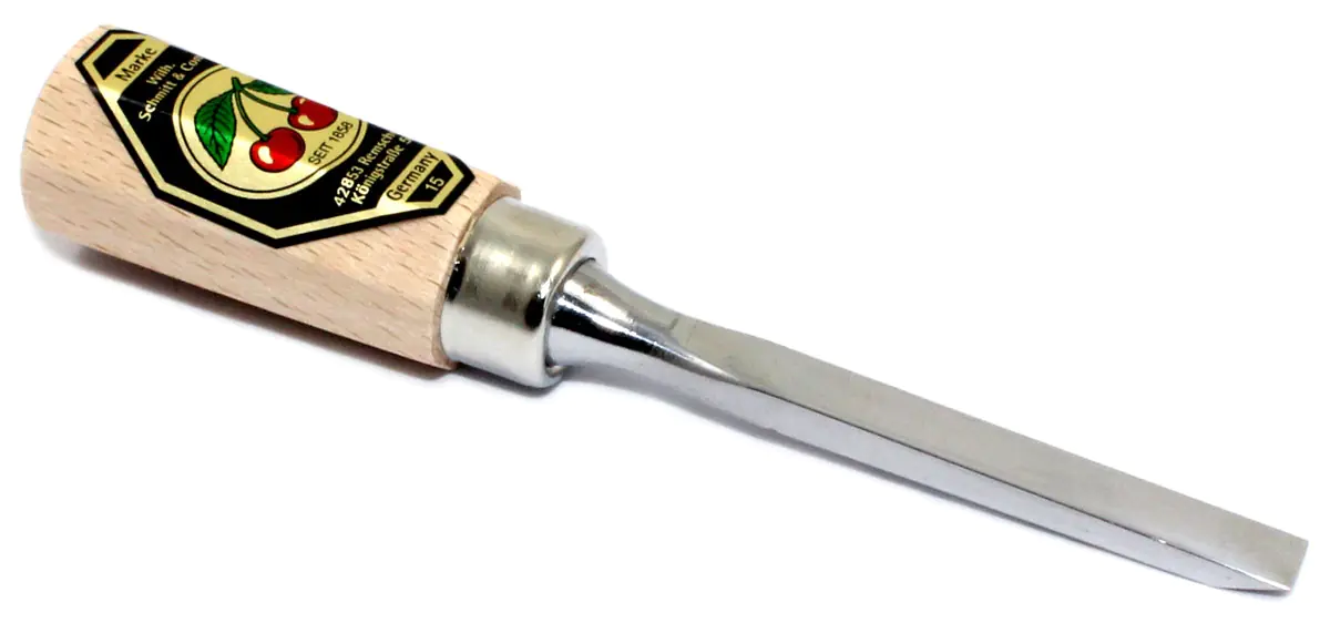 Mini Gouge Coupe 1 Droite - 6 mm L = 105 mm TWO CHERRIES Mini Gouge Coupe 1 Droite - 6 mm L = 105 mm TWO CHERRIES