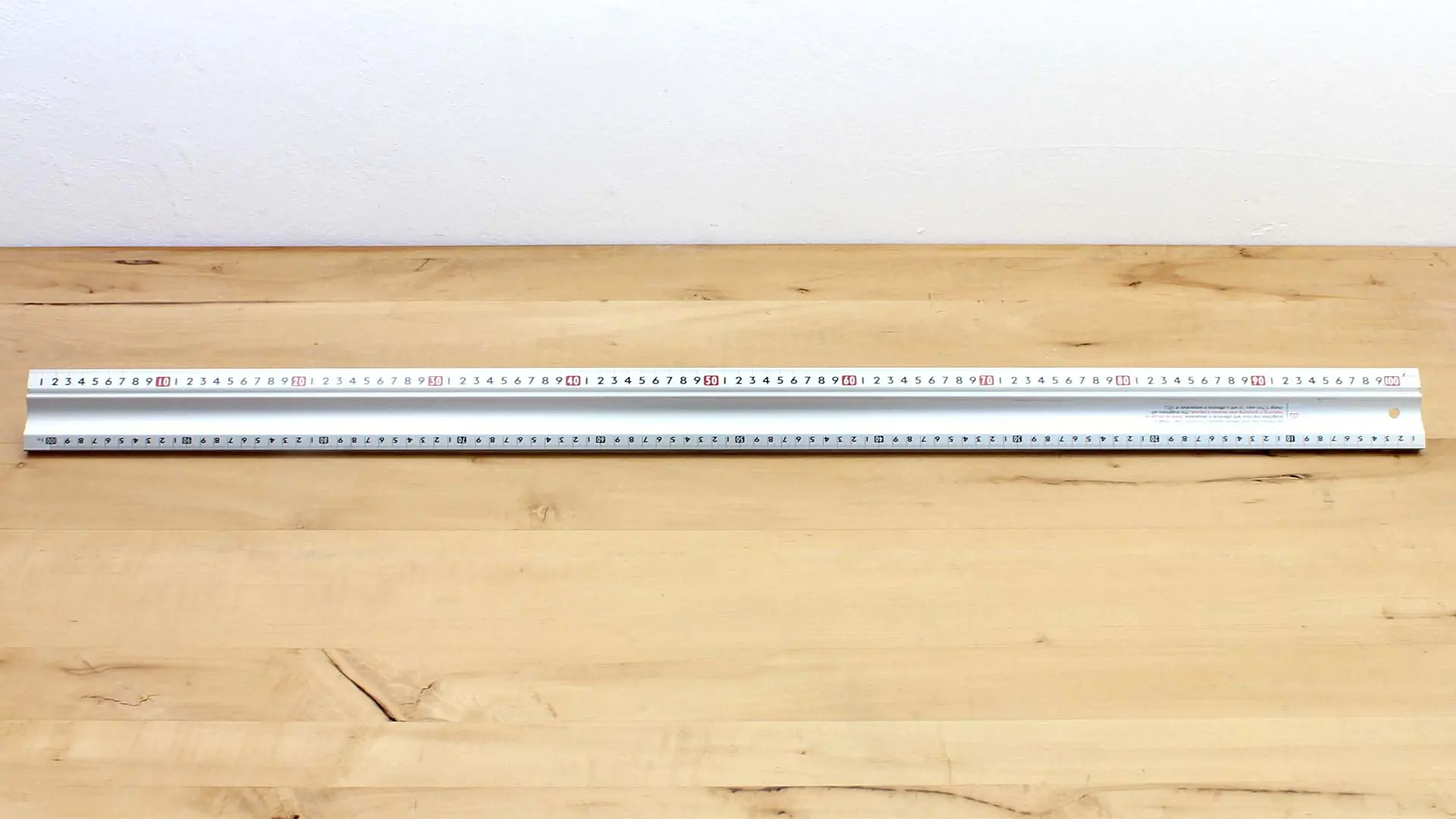 Règle de Coupe en Aluminium avec Chant en Acier 100cm SHINWA
