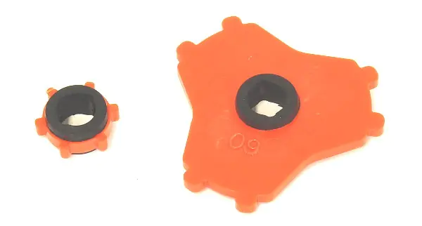 Poly-Clic Wooding plaques de guidage de rechange avec manchon en caoutchouc