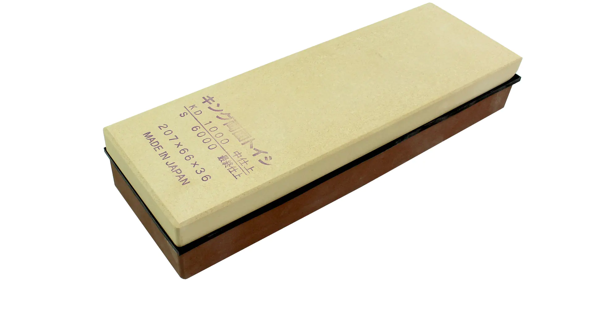 Grande Pierre à Aiguiser Japonaise Combinée 1000/6000 Taille 207 x 66 x 36mm KING