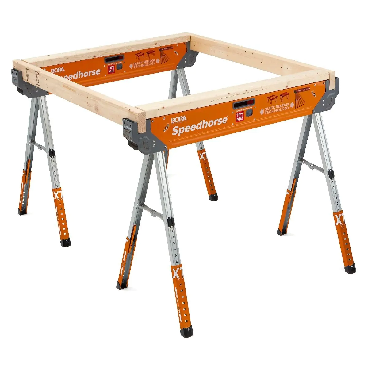 Set de 2 Chevalets de travail réglable « Speedhorse XT » PM-4550 BORA Set de 2 Chevalets de travail réglable « Speedhorse XT » PM-4550 BORA