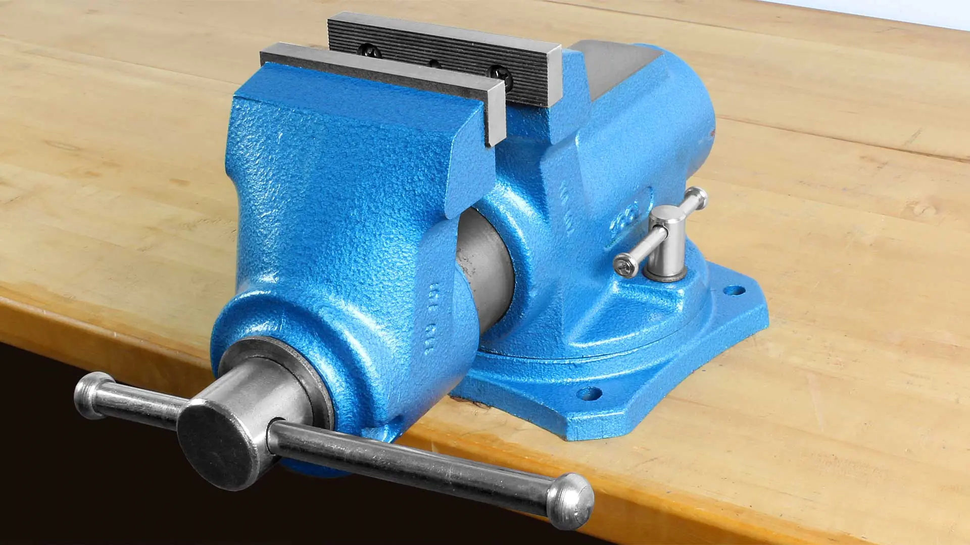 Étau de Mécanicien avec Mâchoires en Acier Interchangeables de 125 mm avec Base Pivotante avec Enclume à Rainure en V et Gorge YORK Lux T