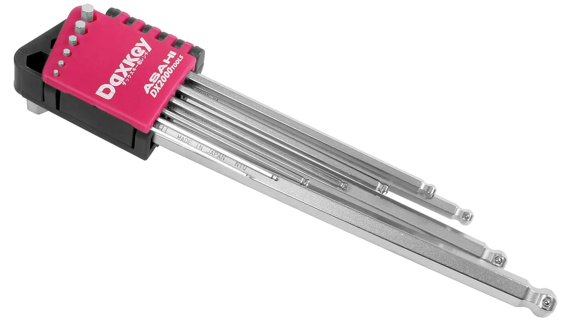 Ensemble de 9 Clés Allen Longues avec Bras Court 1.5-2-2.5-3-4-5-6-8-10 mm ASAHI Ensemble de 9 Clés Allen Longues avec Bras Court 1.5-2-2.5-3-4-5-6-8-10 mm ASAHI