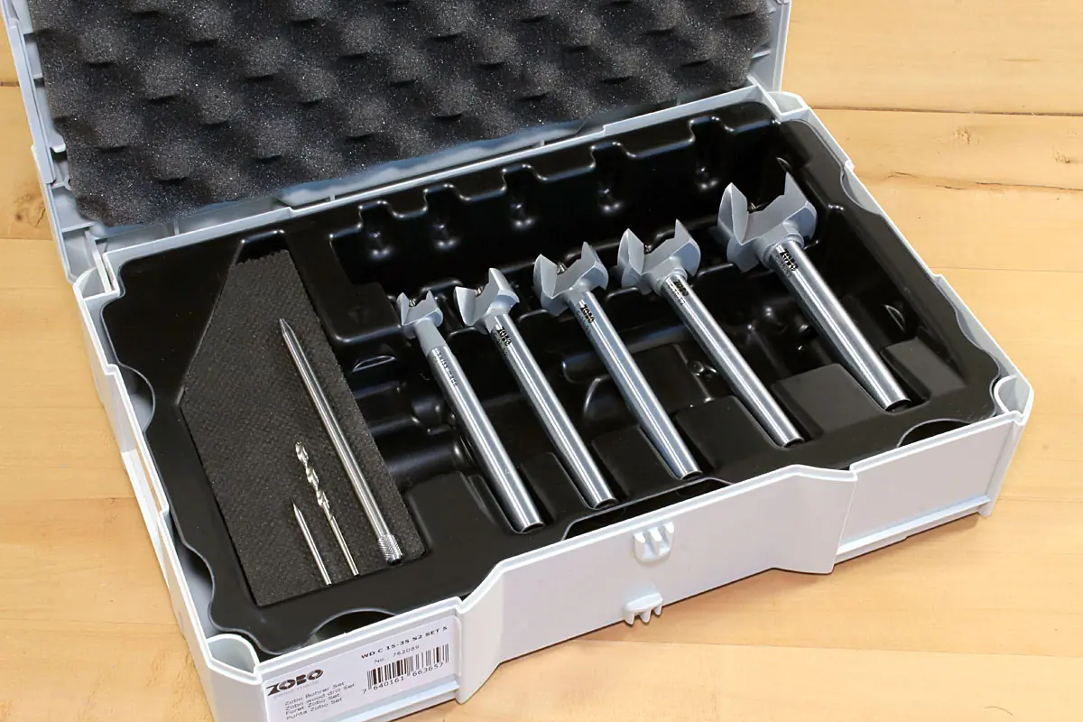 ZOBO Bohrersatz WD C S2 15-20-25-30-35mm 2 Zentrierspitzen 2 Zentrierbohrer 1 Austreiber