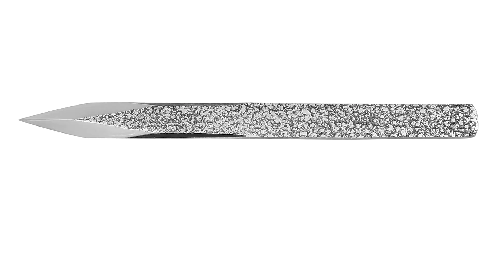 Kensaki Kogatana - Couteau Coupe Fil en Pointe Martelé à la Main Tsuchime pattern SHIBANO