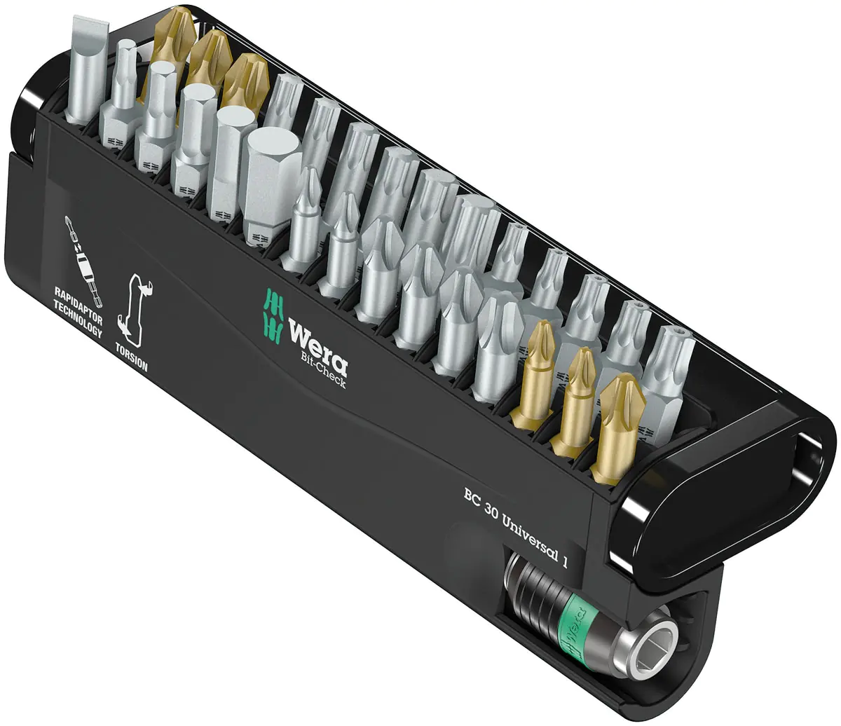 Support avec 30 Embouts Universels 1 WERA