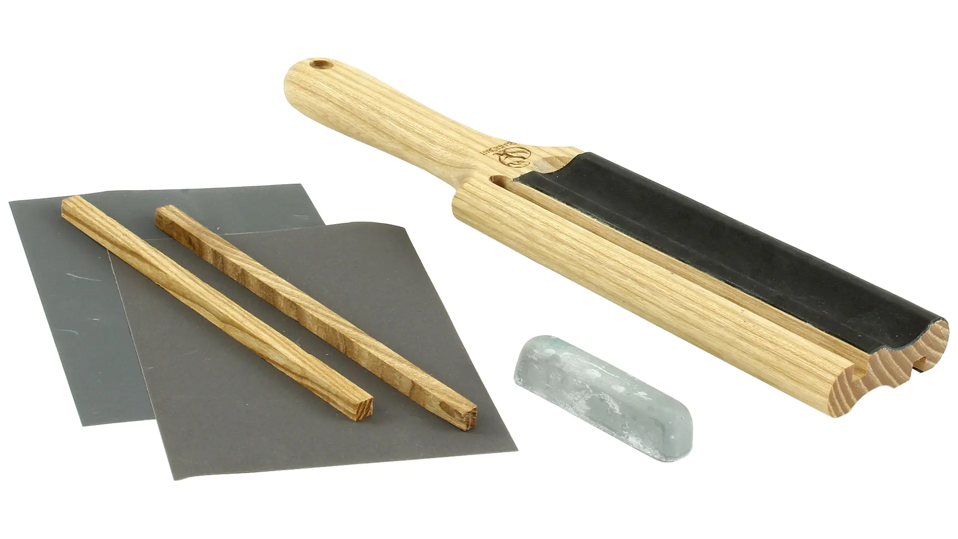 Estrope de pagaie pour couteaux à cuillère avec composé de polissage BEAVERCRAFT