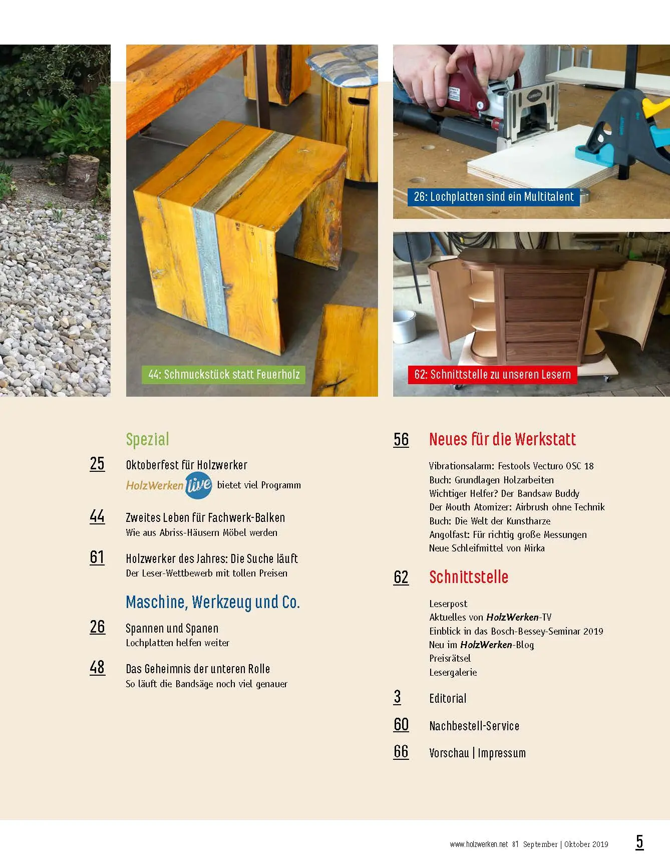 Holzwerken Ausgabe 81 September/Oktober 2019
