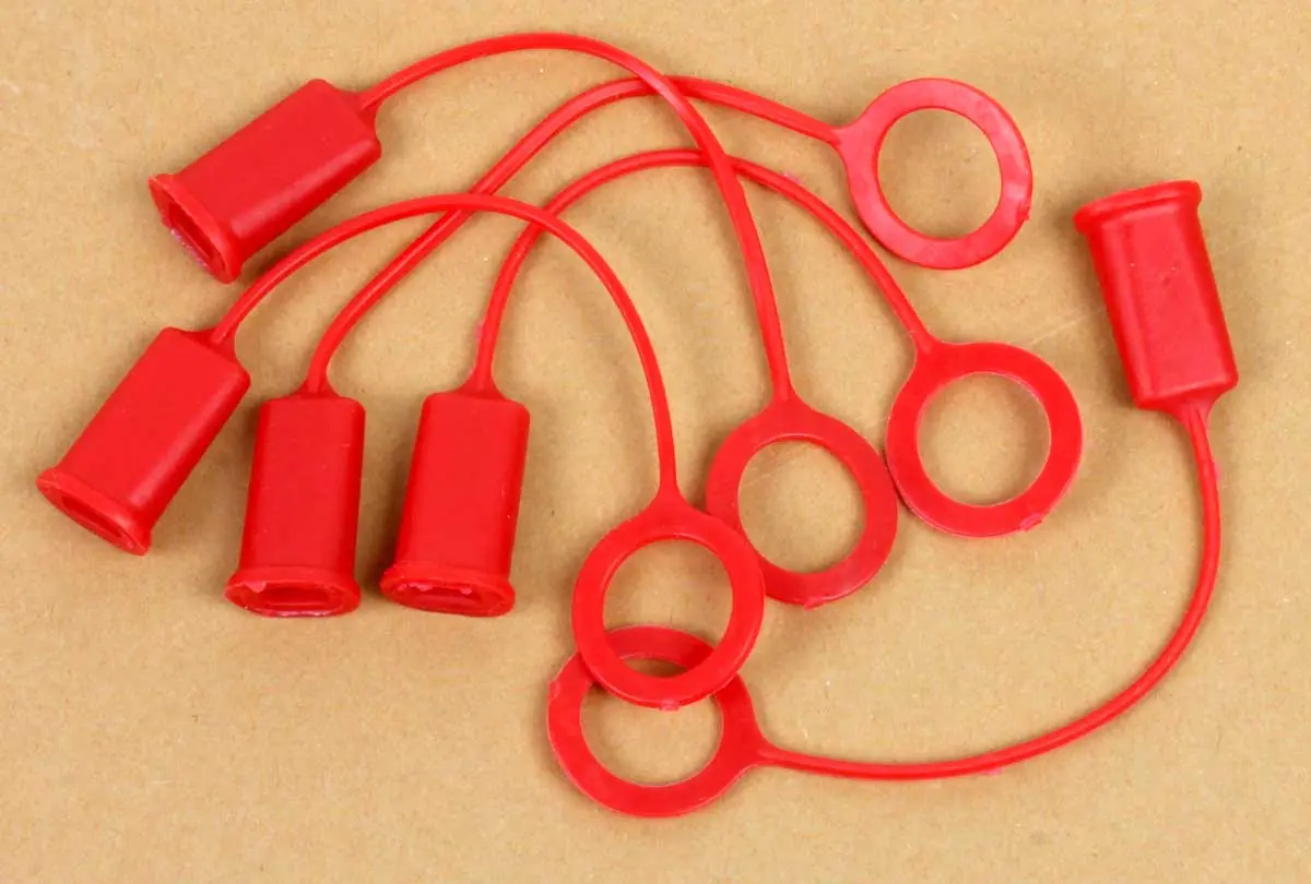 Lot de 5 Bouchons Rouges pour Bouteille de Colle BabeBot 4oz FASTCAP
