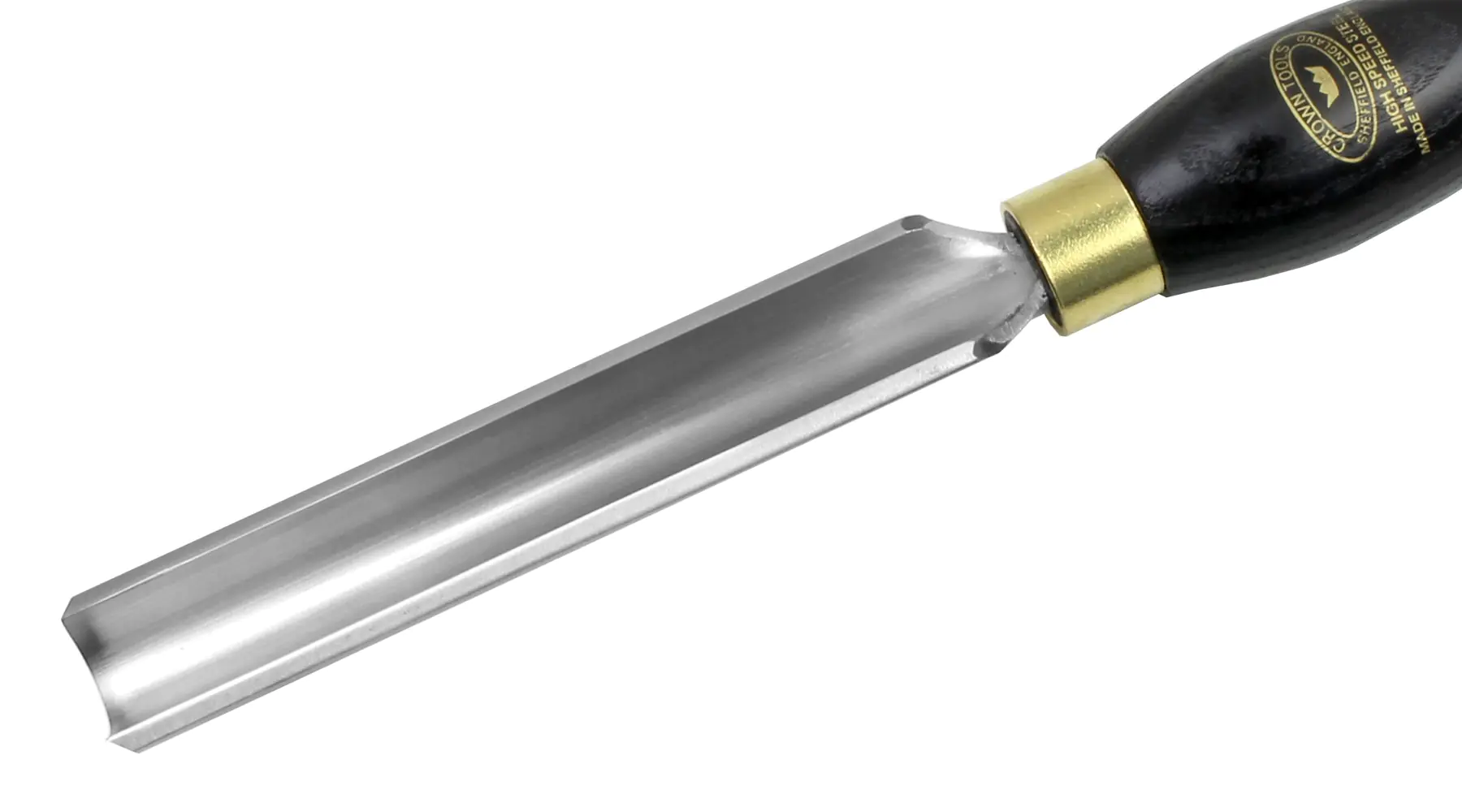 Gouge à Dégrossir Pro-PM 19 mm avec Manche en Frêne Noir 317 mm CROWN