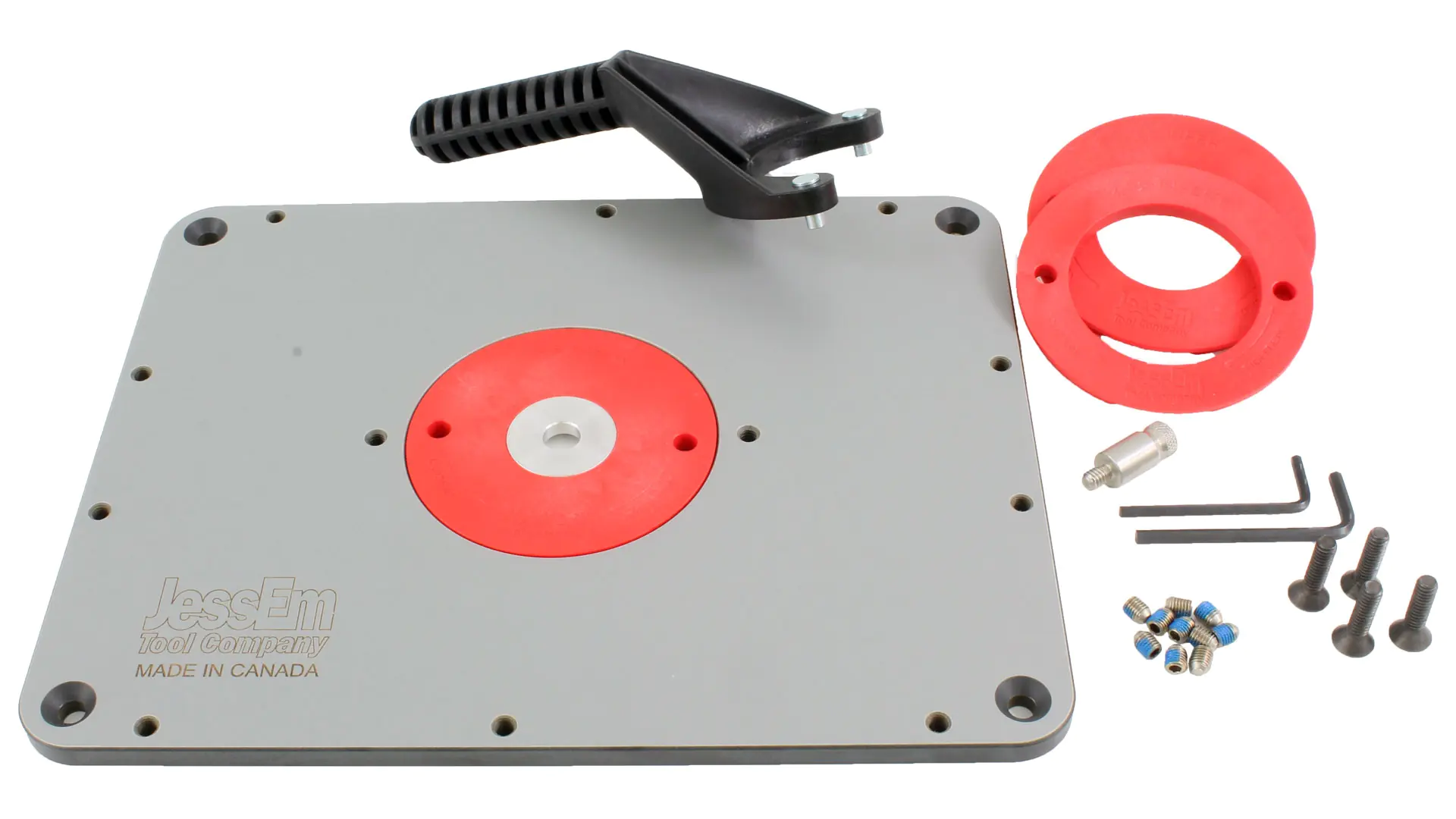 Plaque Rout-R-Plate 9-1/4 x 11-3/4 pouces (235 x 298.5 mm) avec Bague de Centrage en Aluminium de 12 mm JESSEM