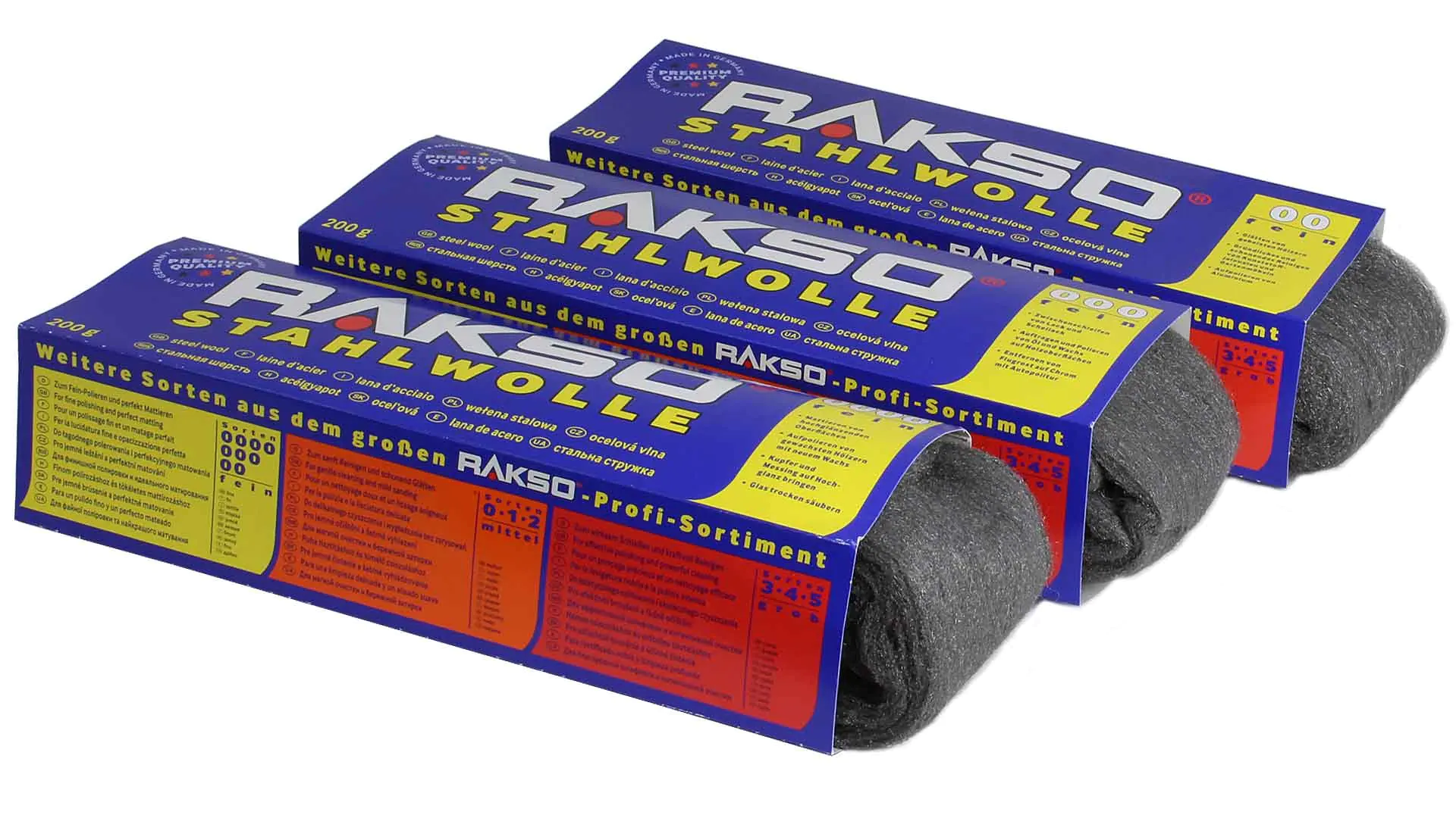 Laine d'acier fine 200g RAKSO
