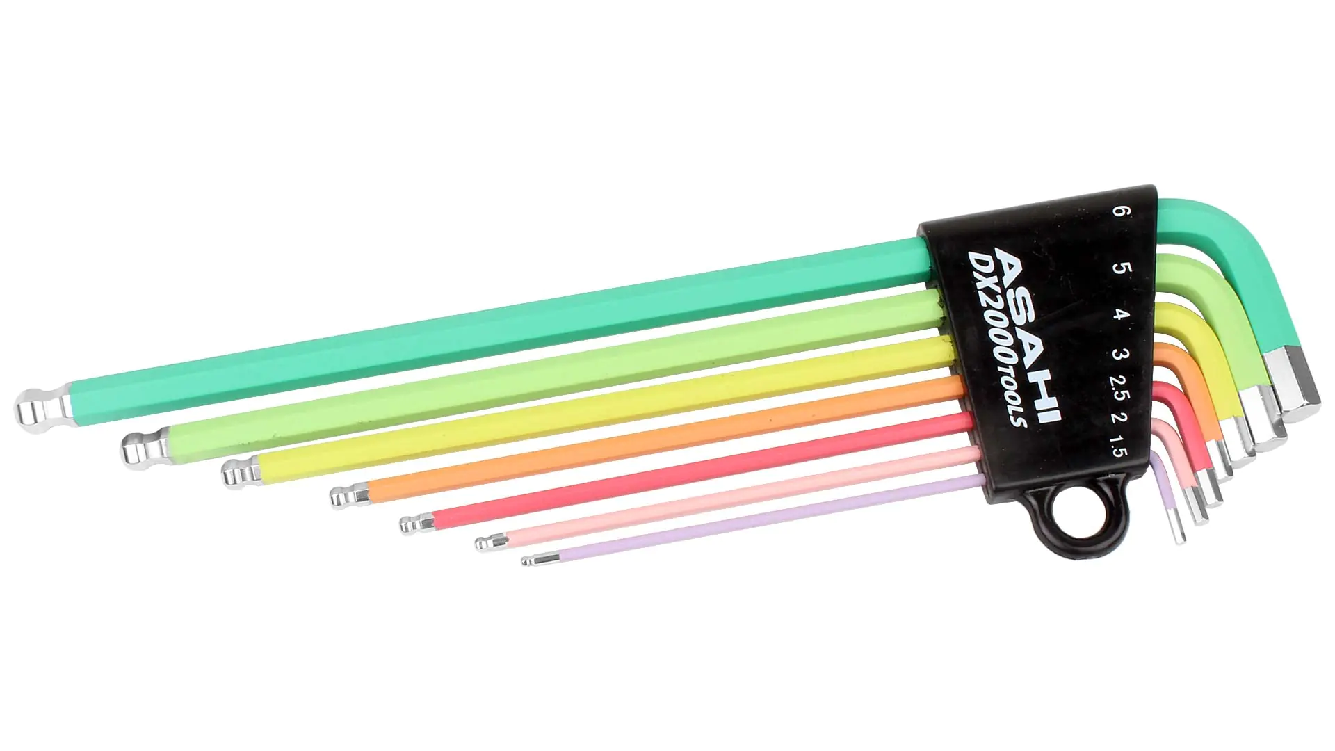 Ensemble de 7 Clés Allen Colorées 1.5-2-2.5-3-4-5-6 mm ASAHI Ensemble de 7 Clés Allen Colorées 1.5-2-2.5-3-4-5-6 mm ASAHI