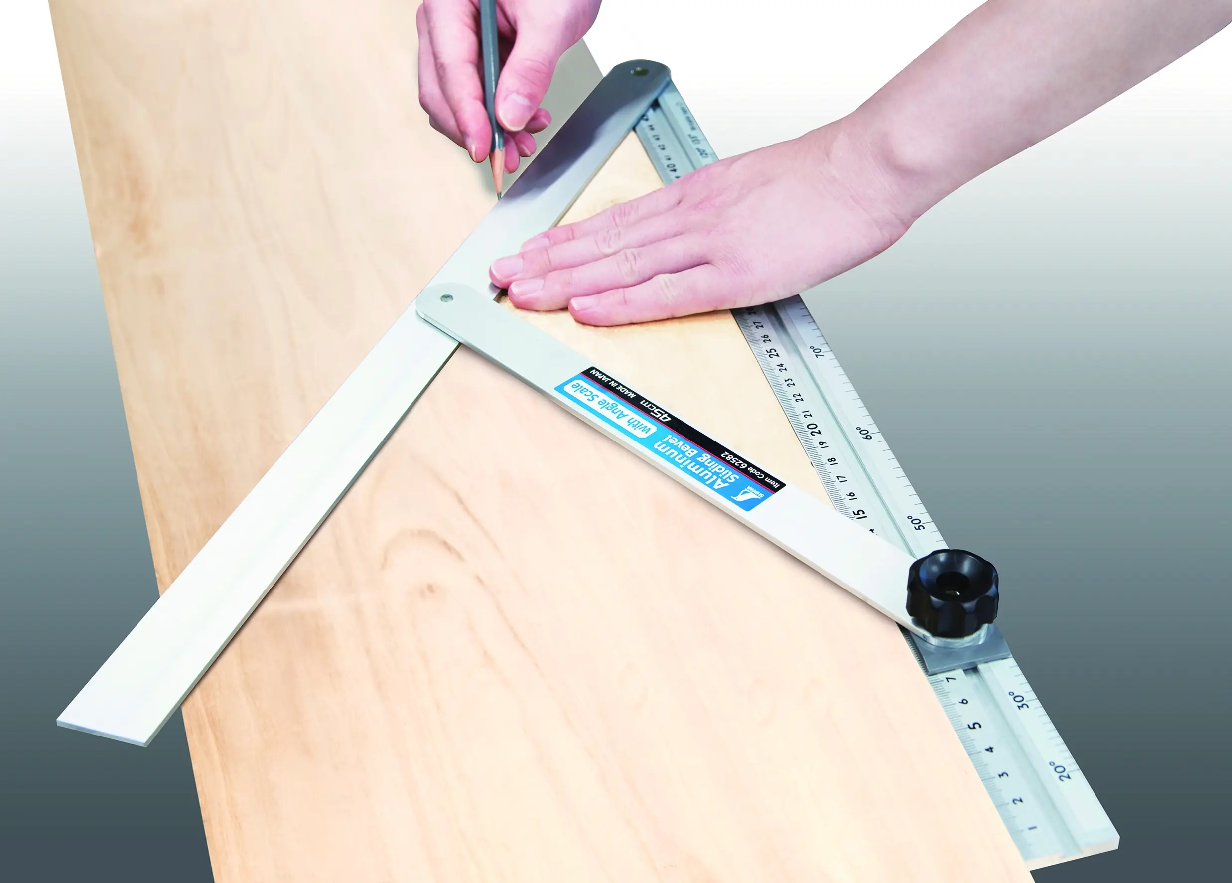 Fausse Équerre Coulissante en Aluminium 45cm SHINWA