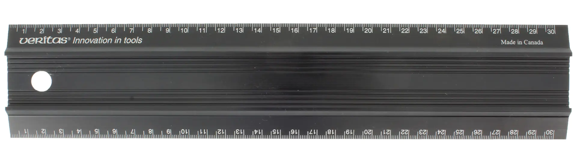 Règles en aluminium avec échelles opposées pour mesurer et marquer VERITAS