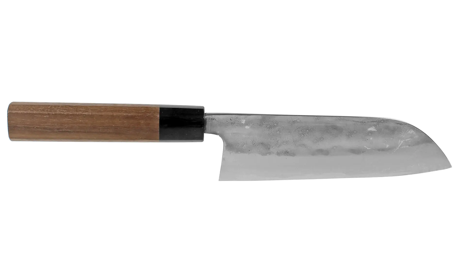 Nashiji Santoku Longueur de Lame 165 mm Couteau Jap. de Cuisine Aogami N ° 1 Manche en Noyer KATSUTO TANAKA