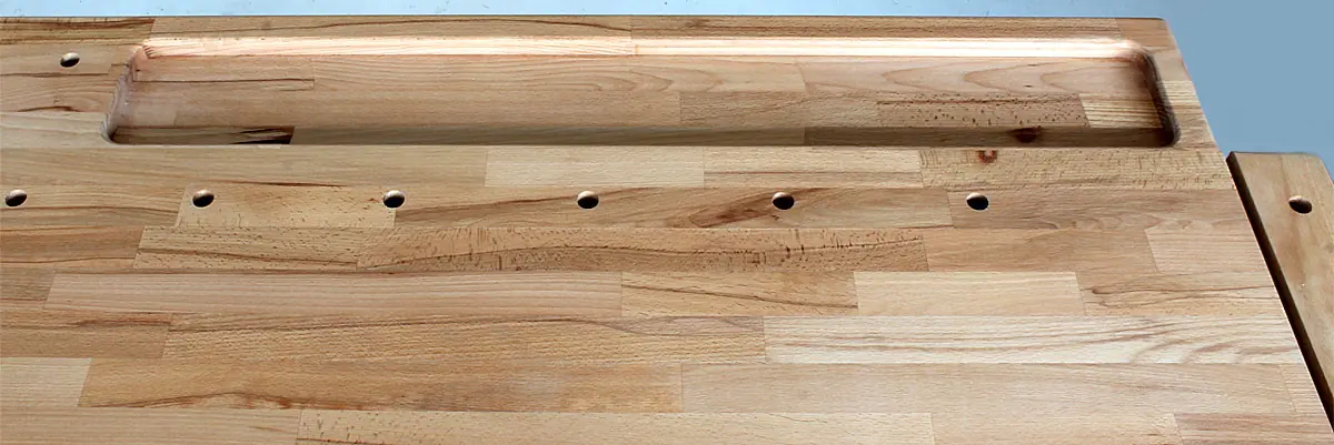 Hobelbank Profi1500/19 - mit Unterschrank PINIE ohne Bankhaken!