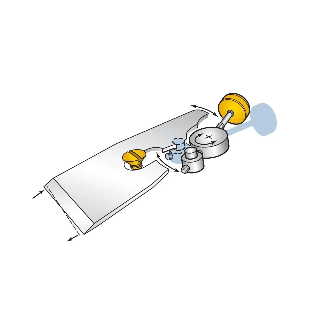 Rabot court Lame HCS 1-1/4po (32mm) VERITAS
