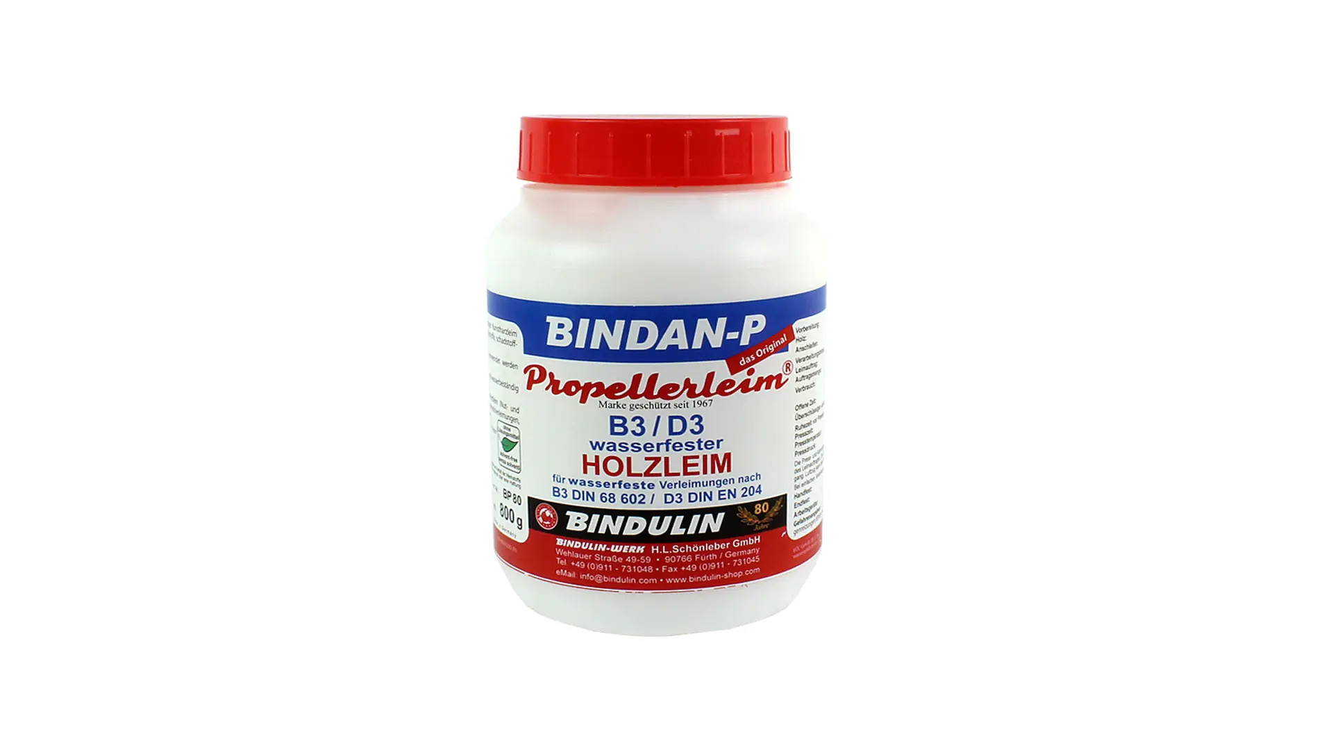 BINDAN-P Colle à bois pot 800g