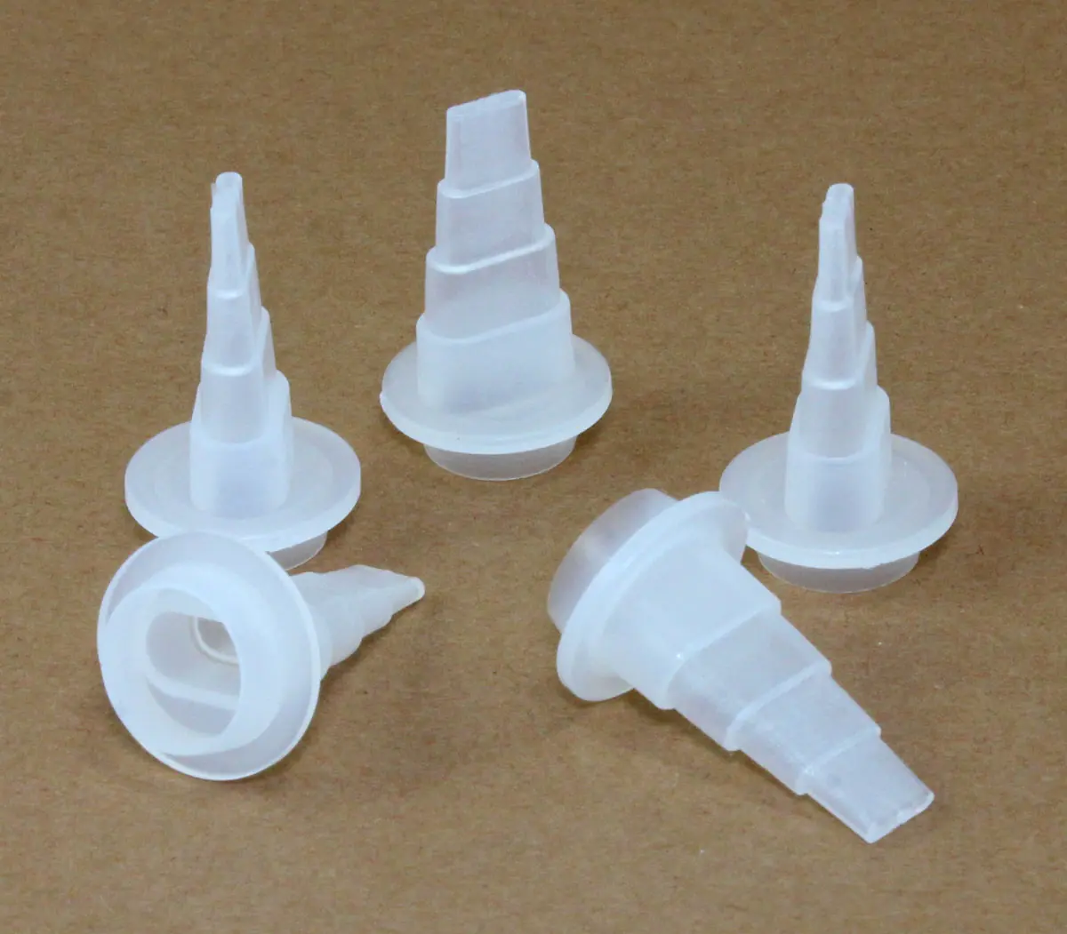 Ensemble de 5 Embouts Plats pour Bouteille de Colle GluBot 16oz FASTCAP