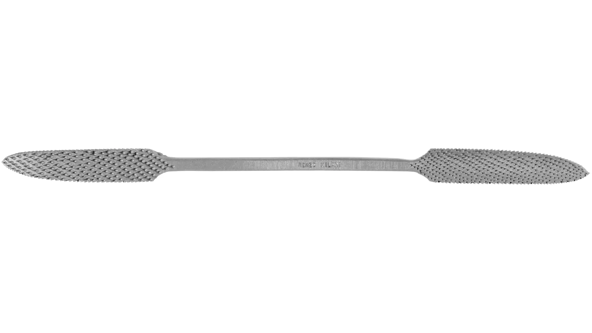 Râpe de Serrurier 25cm, Coupe 3 Arrondie des Deux Côtés Taillée à la main