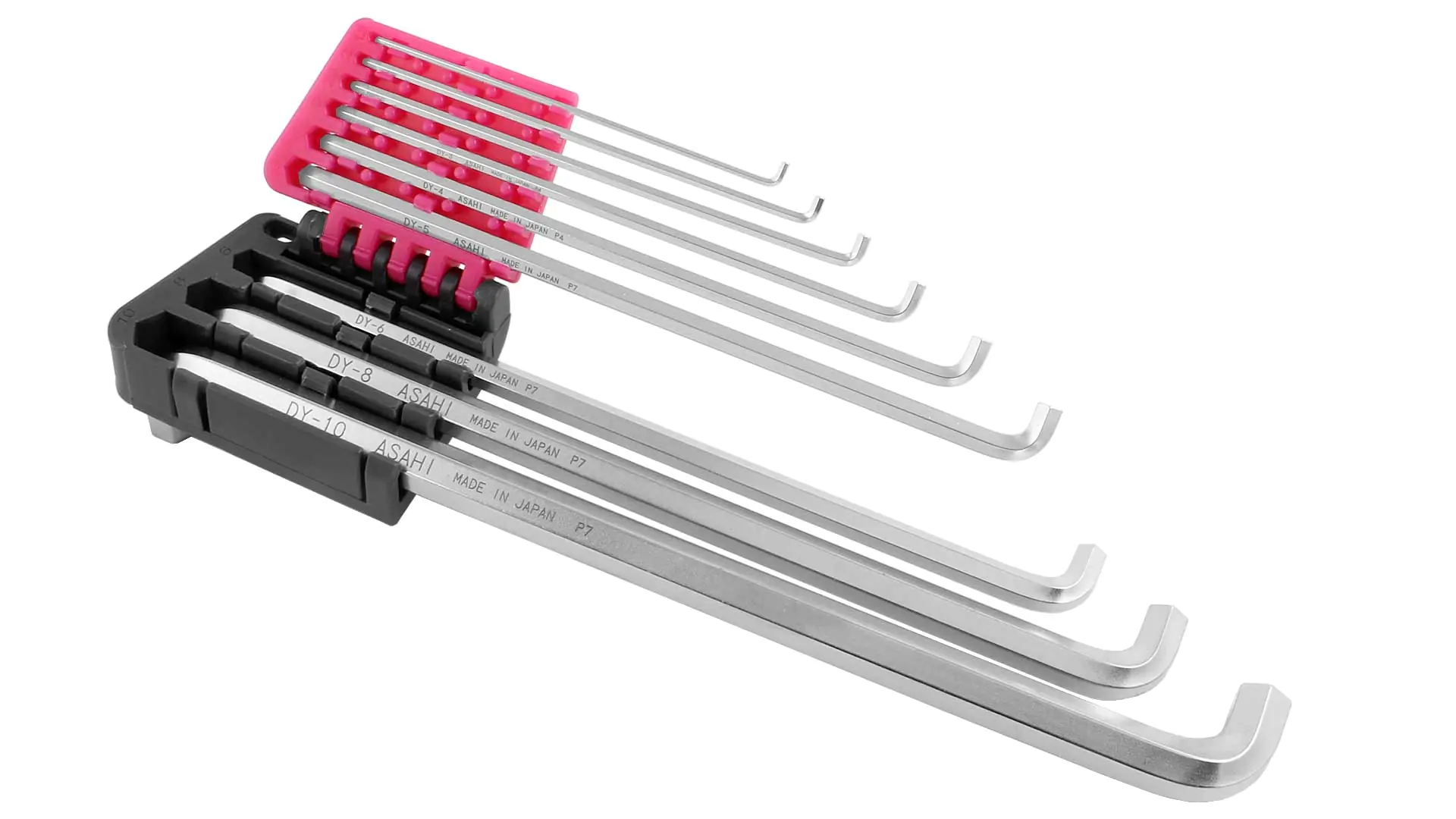 Ensemble de 9 Clés Allen Longues avec 2 Bras Courts 1.5-2-2.5-3-4-5-6-8-10 mm ASAHI DYS0910 Ensemble de 9 Clés Allen Longues avec 2 Bras Courts 1.5-2-2.5-3-4-5-6-8-10 mm ASAHI DYS0910