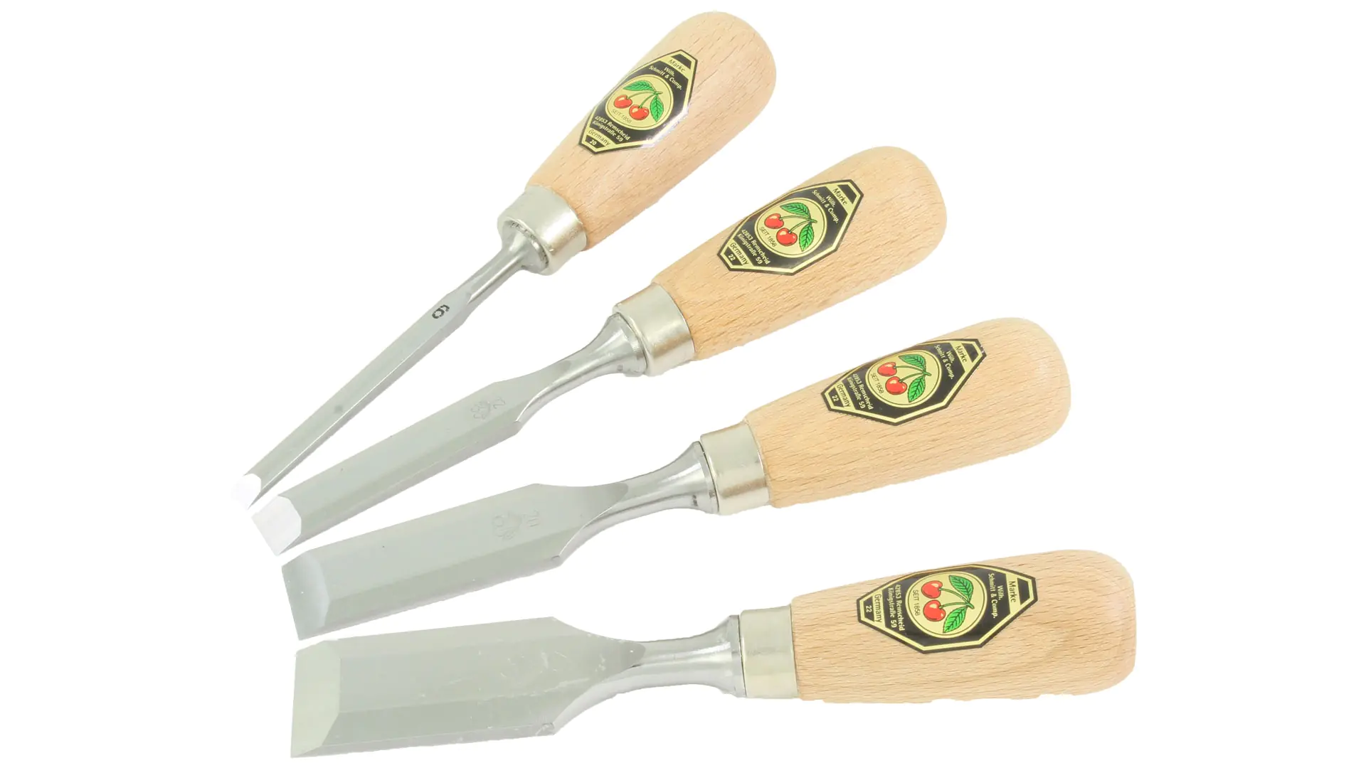 Coffret de 6 Gouges de Paume 6-12-20-26 mm TWO CHERRIES