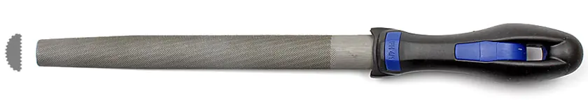 Lime Demi-Ronde avec Poignée Ergonomique Coupe n°2 Longueur de Coupe 200 mm AJAX