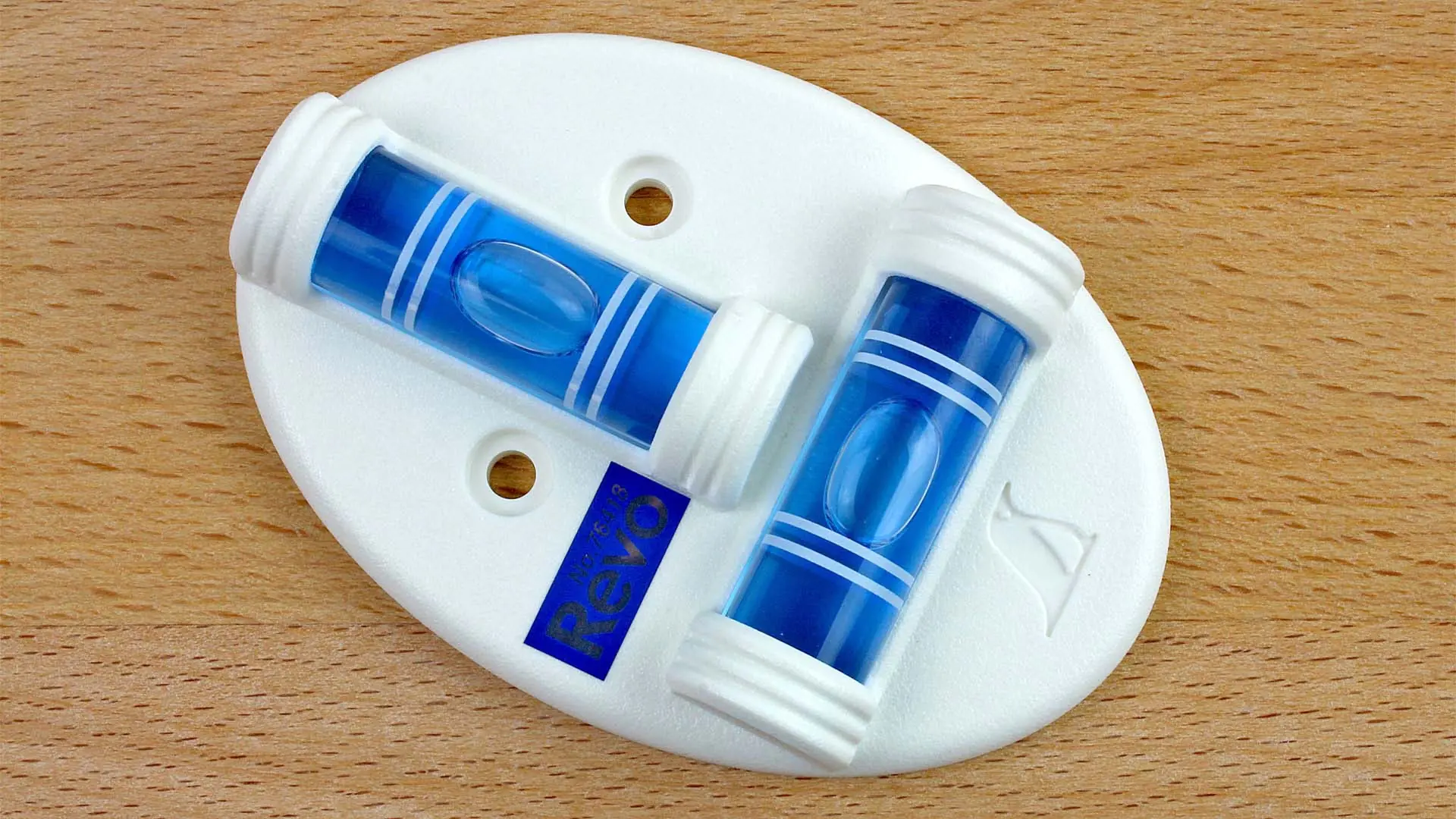 Mini Niveau à Bulle REVO Blanc avec 2 Flacons SHINWA