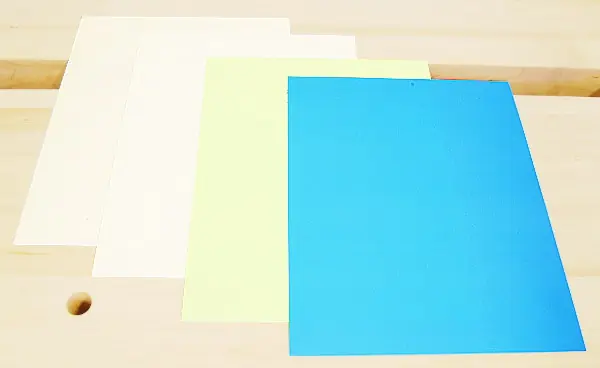 Film de rodage au diamant, taille de feuille 230 x 280 mm, avec dos auto-adhésif