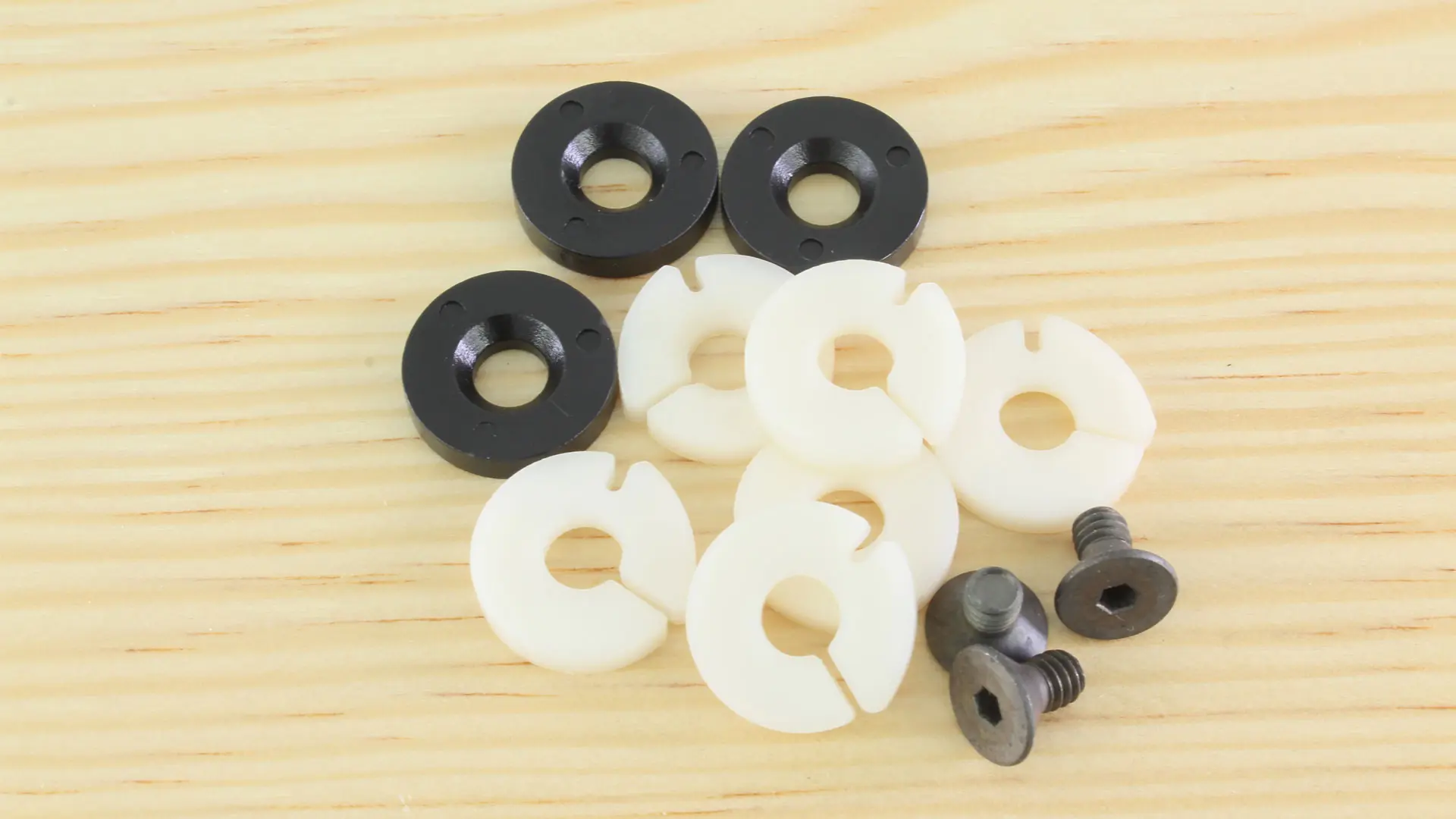 INCRA Miter Bar Expansion Disc Set (6 blancs, 3 noirs, 3 vis)