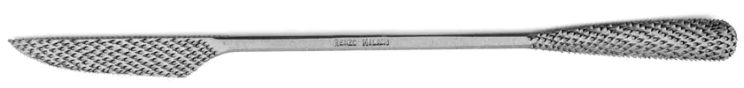 Râpe à riflard langue d'oiseau émoussée/forme de couteau MILANI