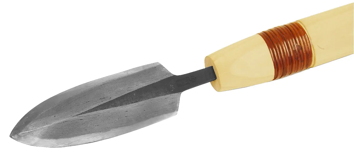Yari-Ganna Lame Watetsu en Acier Blanchi Légèrement Incurvée 120 x 40 mm Longueur Totale 765 mm TASAI