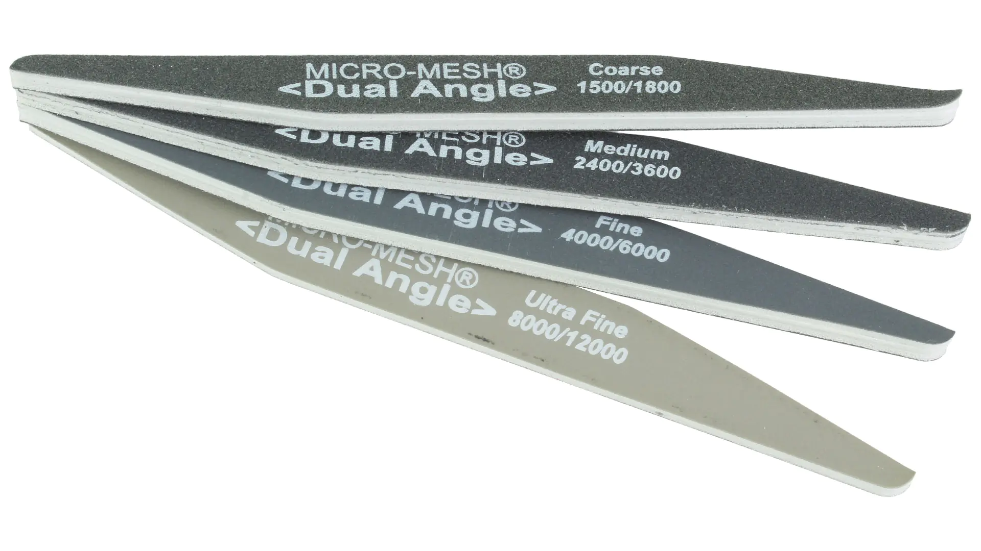 Lime Abrasive en Microfibre "Dual Angle" Set de 4 Micro Mesh