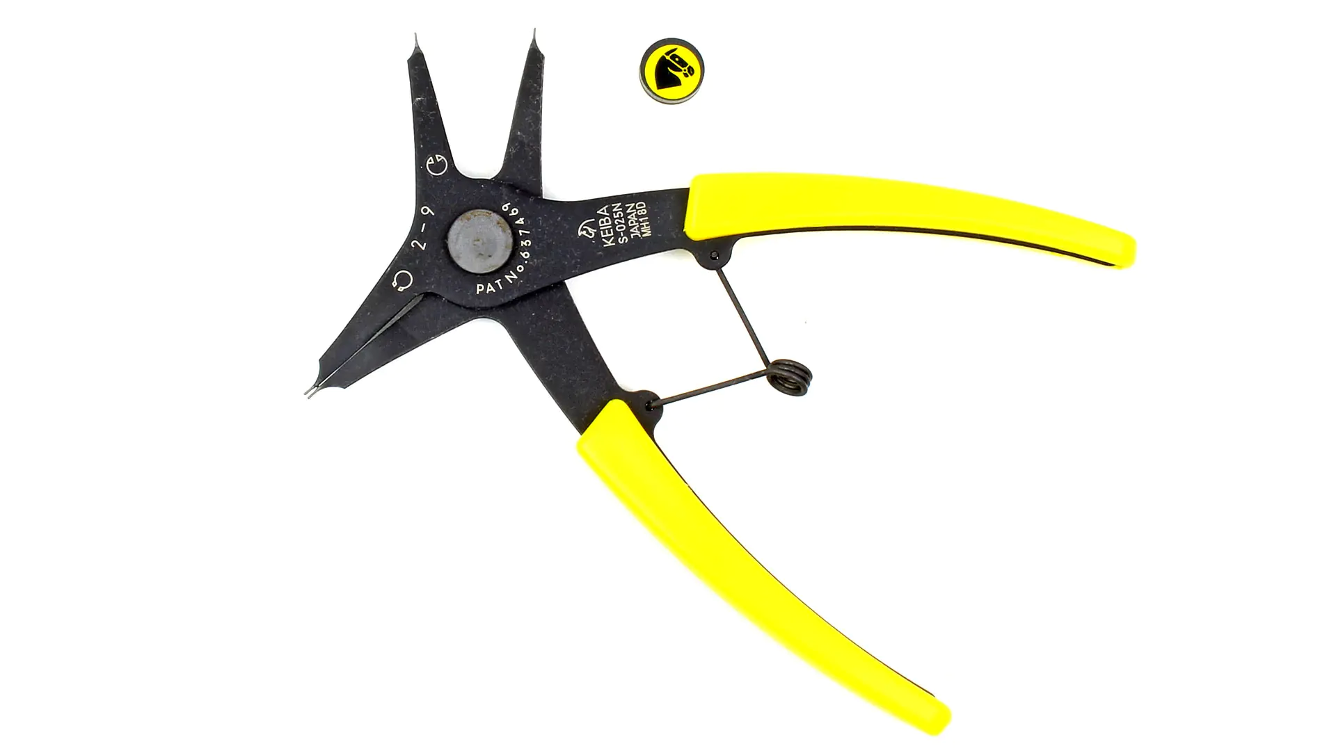 Pince à Circlips pour Joncs d'Arrêt 2 - 9 mm LT 140 mm KEIBA S-025N