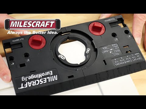 EuroHingeJig™ - Gabarit de perçage pour charnières à boîtier MILESCRAFT